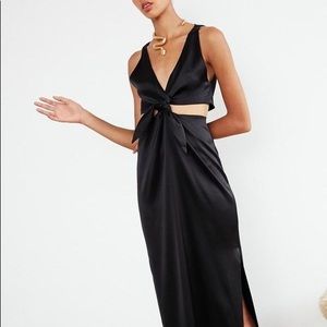 Nanushka REGINA - satin dress - black XS